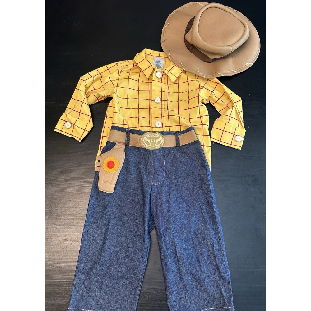 *Disney Park Toddler Toy Story 3 Piece Woody Costume Size 18-24 Months
